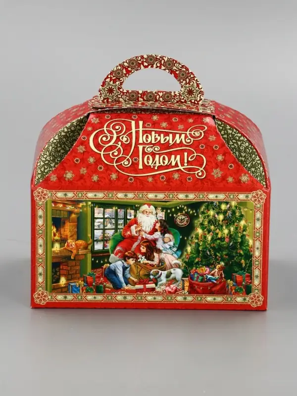 Подарочная новогодняя коробка «Атмосфера» Ларец малый 18.5×12.5×19 см Подарочная новогодняя коробка «Атмосфера» Ларец малый 18.5×12.5×19 см