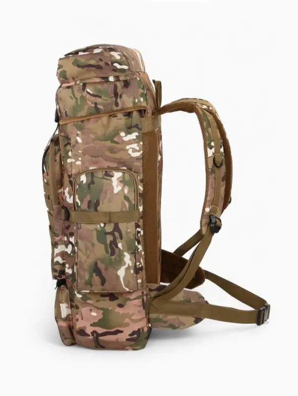Рюкзак туристический Adventure мужской, 80 л, oxford, камуфляж мультикам