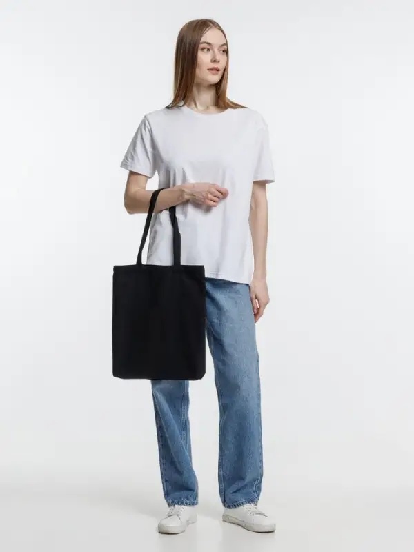 Холщовая сумка Strong 210, черная Холщовая сумка Strong 210, черная