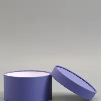 Подарочная коробка, фиолетовая, завальцованная без окна, 18&times;10 см