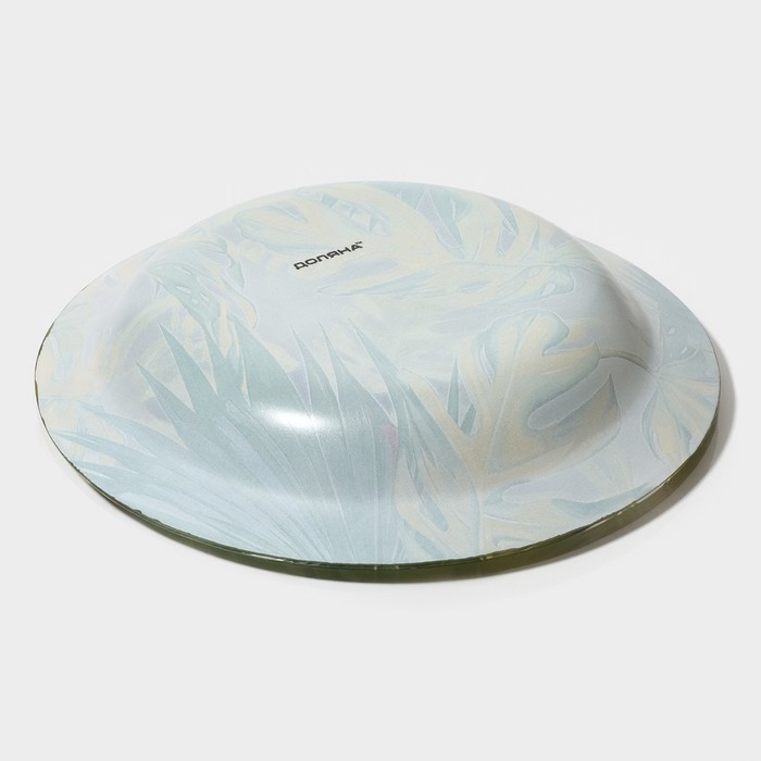 Тарелка глубокая стеклянная Доляна «Монстера», 430 мл, d=18,5 см Тарелка глубокая стеклянная Доляна «Монстера», 430 мл, d=18,5 см