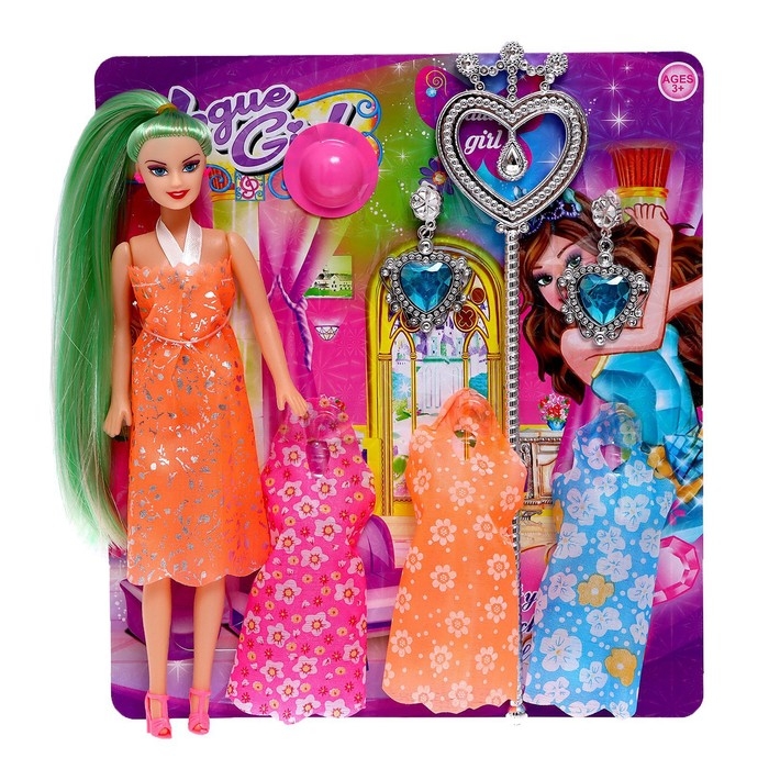 Кукла-модель «Оля» с аксессуарами, МИКС