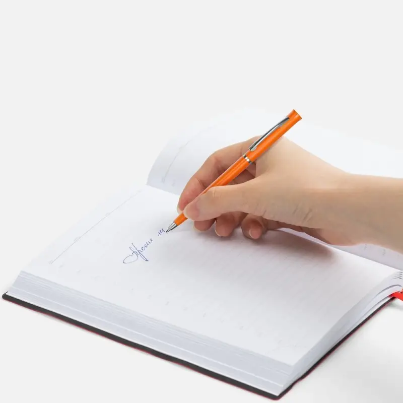 Ручка шариковая Euro Chrome, оранжевая