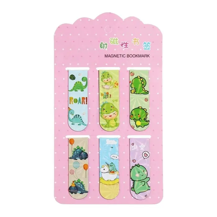 Набор магнитных закладок для книг Calligrata 6 штук, Набор магнитных закладок для книг Calligrata 6 штук, "Дракончики", МИКС