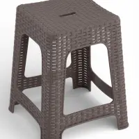 Табурет квадратный Rattan, 363&times;363&times;448 мм, пластиковый, цвет песчаная бухта