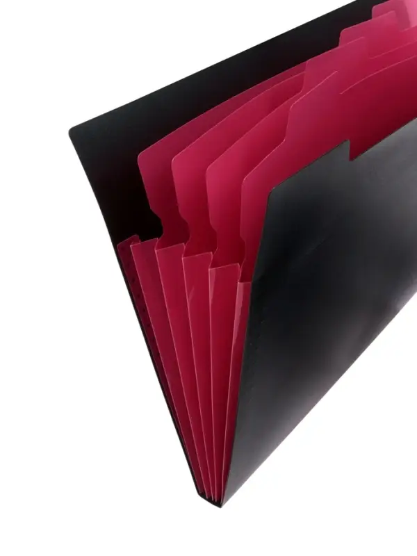 Папка А4, 5 отделений, Calligrata, 600 мкм, на кнопке, черная, матовая Папка А4, 5 отделений, Calligrata, 600 мкм, на кнопке, черная, матовая