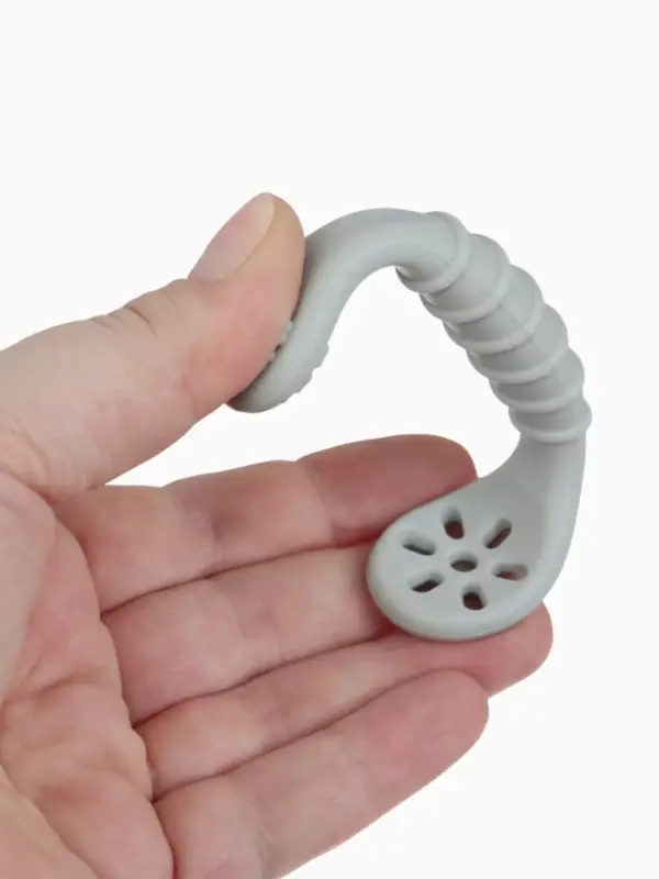 Ложка детская для прикорма, силикон, набор 3 шт., серый M&B