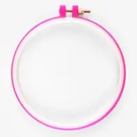 Пяльцы для вышивания, d=14/16 см, розовые