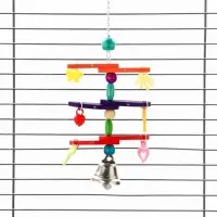 Игрушка для птиц "Перекладина" микс цветов Игрушка для птиц "Перекладина" микс цветов