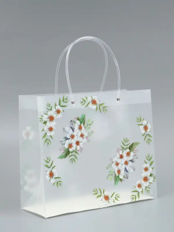 Пакет подарочный прозрачный , "Самой лучшей" 30 х 26 х 12