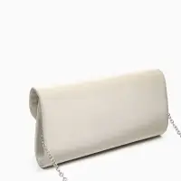 Сумка-клатч женская вечерняя на магните, на цепочке, однотонная, золотистая