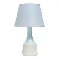 Лампа настольная RISALUX &laquo;Бирюза&raquo;, Е14, 40 Вт, голубая, 22&times;22&times;38 см