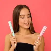 Выпрямитель Luazon LW-27, мини, 25 Вт, керамическое покрытие, 180&deg;C, розовый