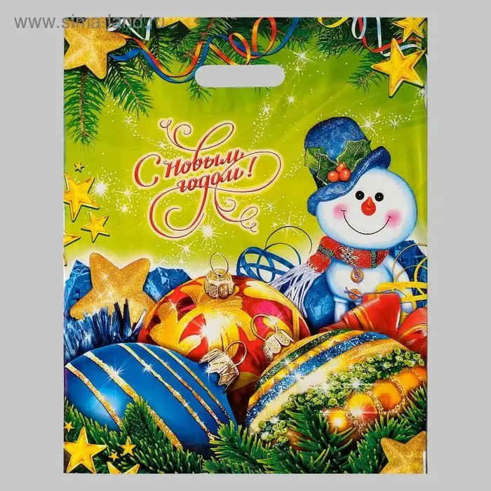 Пакет Пакет "Волшебство", полиэтиленовый с вырубной ручкой, 38х47 см.