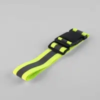 Пояс светоотражающий, эластичный, с фастексом, 57 - 101 см &times; 4.5 см, зелёный