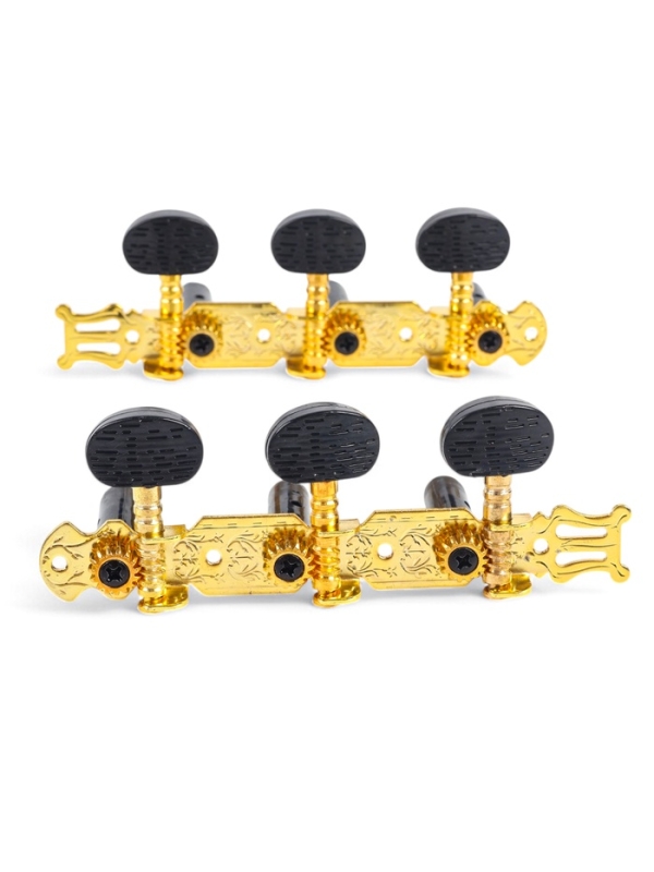Комплект колковой механики Music Life черный с золотым Комплект колковой механики Music Life черный с золотым