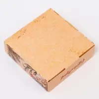 Подарочная коробка сборная с окном «С новым годом!», 10×10×3 см