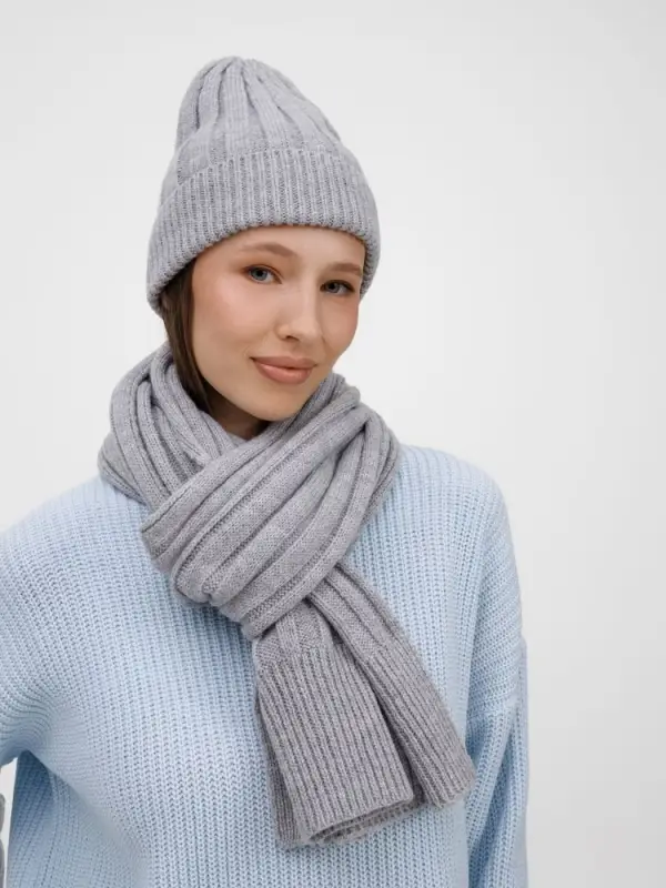 Шапка Bellish, светло-серый меланж