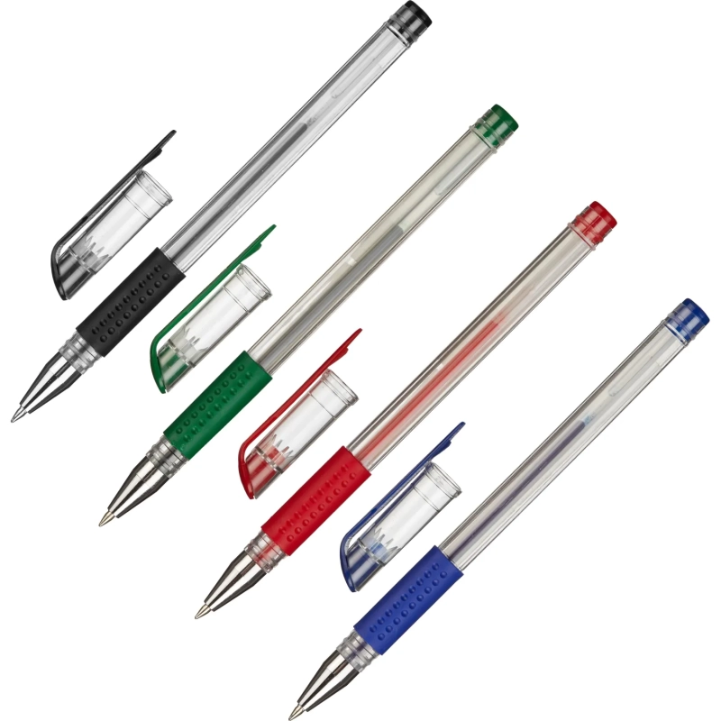 Набор гелевых ручек 4цв., 0,5мм, манжетка