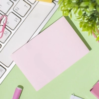 Стикеры ATTACHE Bright colours с клеев.краем 76х51 розовый 100л