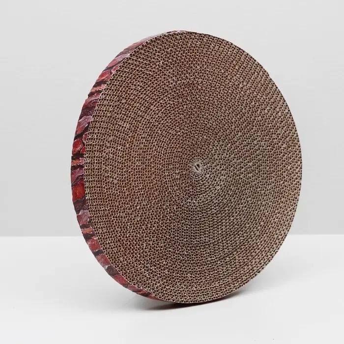 Гофрокогтеточка &laquo;Пижон. Спил сосны&raquo;, 28&times;2.5 см, с пропиткой, круглая