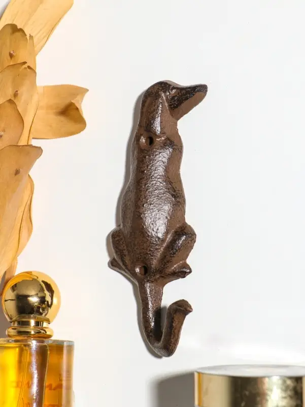 Крючок настенный &laquo;Охотничья собака&raquo;, ключница декоративная, чугун, 4.8&times;13.5&times;3.5 см