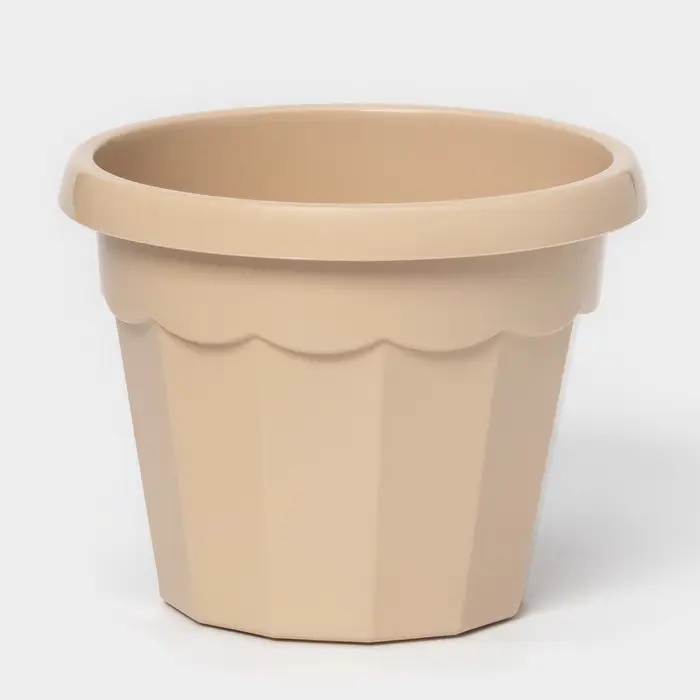 Горшок для цветов с поддоном Доляна «Эрика», 0,7 л, цвет пудровый