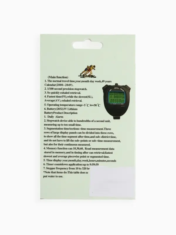 Секундомер ТА 230, 8.2&times;6.5&times;2 см, 30 отсечек, обратный отсчёт, будильник, часы, календарь