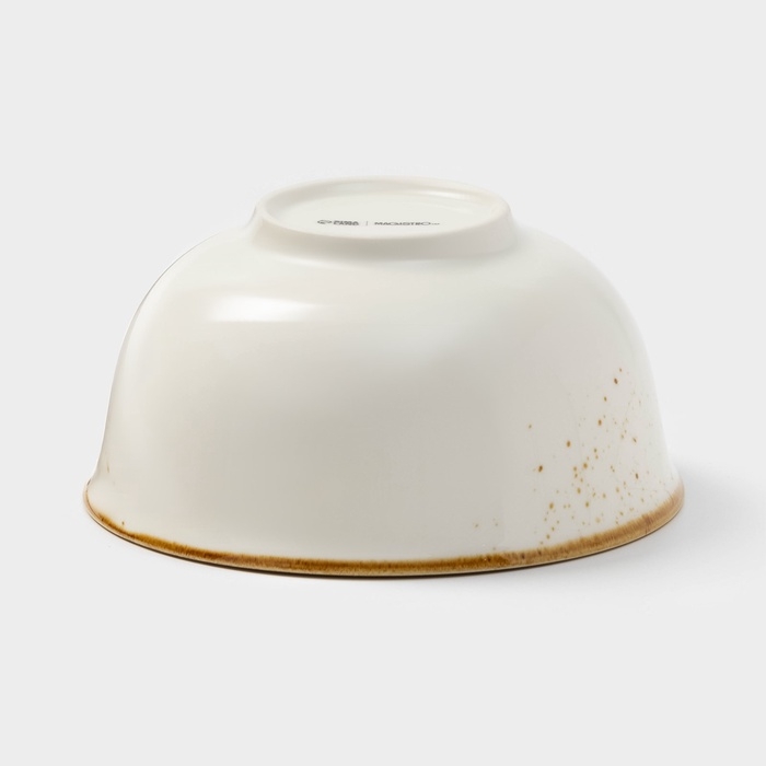 Салатник фарфоровый Magistro «Церера», 650 мл, 15×7,5 см, цвет белый