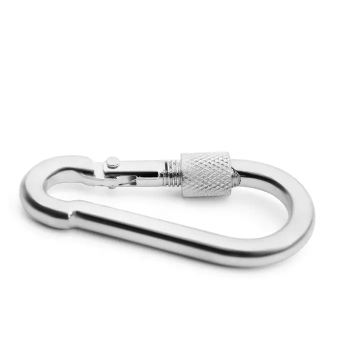 Карабин монтажный с фиксатором ТУНДРА krep, DIN5299D, 7×70 мм, оцинкованный, 1 шт. Карабин монтажный с фиксатором ТУНДРА krep, DIN5299D, 7×70 мм, оцинкованный, 1 шт.