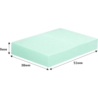 Стикеры ATTACHE Bright colours с клеев.краем 38х51 салатовый 100л. 3 шт/наб