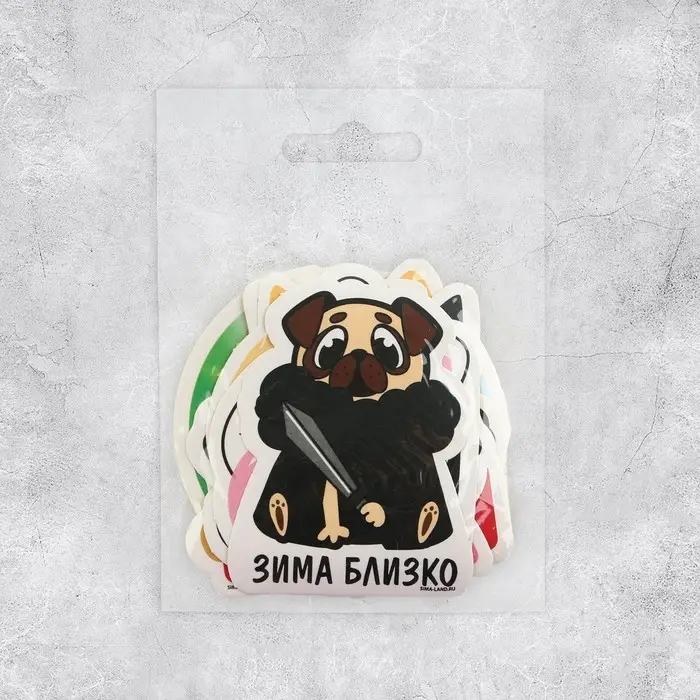 Наклейки-стикеры «Веселись!», 7×7 см, набор 10 шт.