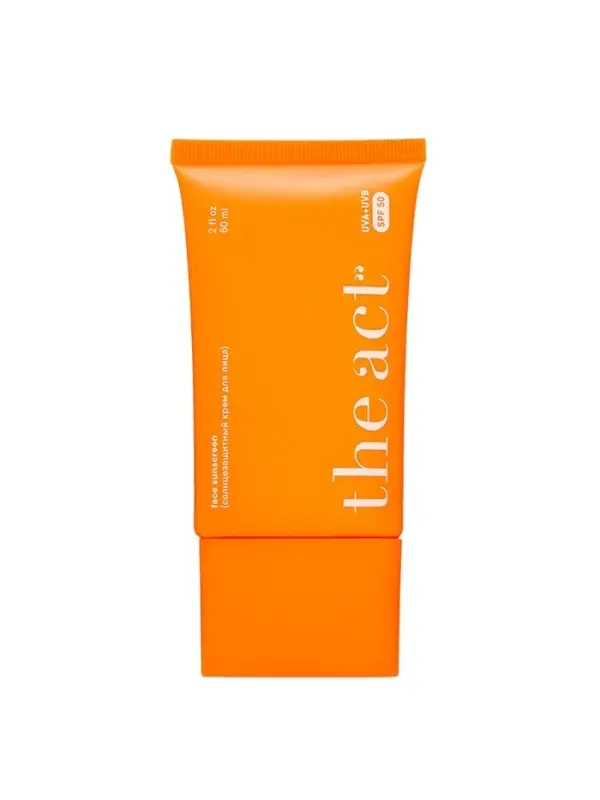 Солнцезащитный крем для лица The Act SPF 50, 60 мл