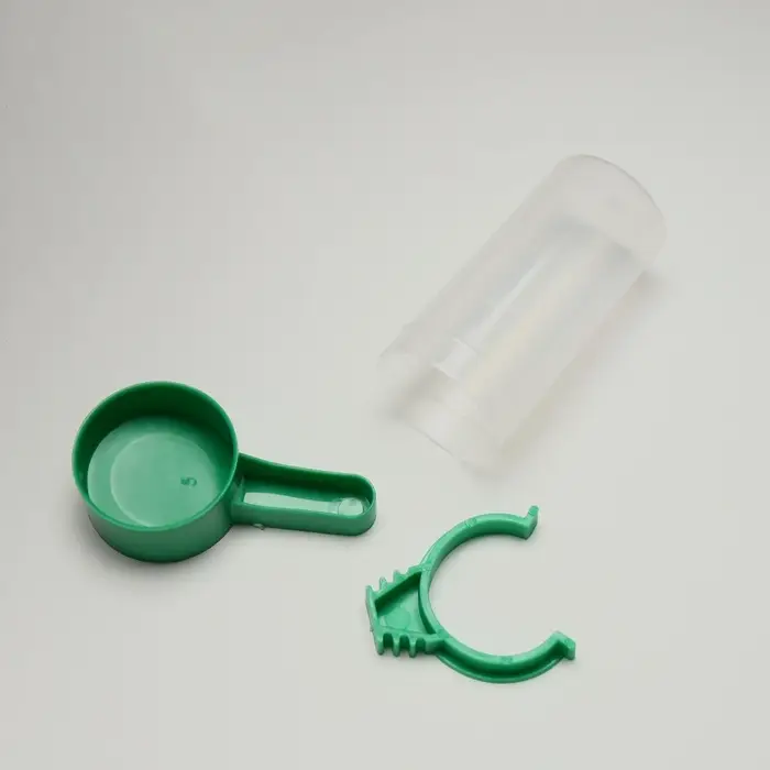 Поилка-кормушка для птиц, 60 мл, 3&times;9 см, зелёная