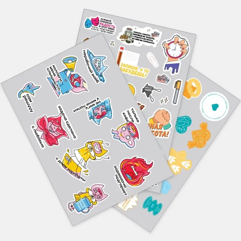 Наклейки из ПВХ Sticker Pack на заказ, L