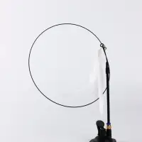 Дразнилка, 94 см, на присоске, с пером, чёрная