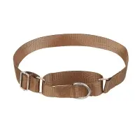 Ошейник для животных тм VETTA, нейлон, хаки/беж, обхват шеи 45-60см