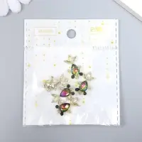 Декор для творчества металл, стразы "Рыбка голография" золото 2,1х1,2х0,2 см Декор для творчества металл, стразы "Рыбка голография" золото 2,1х1,2х0,2 см