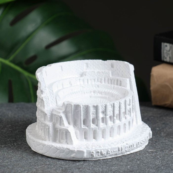 Подсвечник Подсвечник "Колизей" белый, 10см