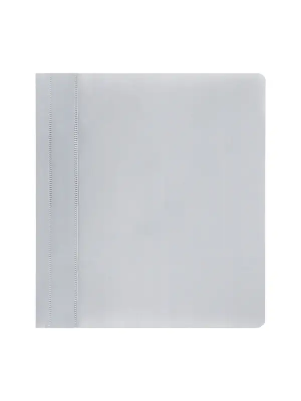 Папка-скоросшиватель Calligrata, А5, 180 мкм, серая с прозрачным верхом
