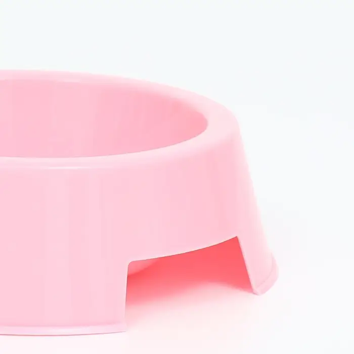 Миска пластиковая двойная 29,5 х 16,5 х 5 см, нежно розовая Миска пластиковая двойная 29,5 х 16,5 х 5 см, нежно розовая