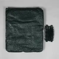 Сетка затеняющая, 5&times;3 м, плотность 55 г/м&sup2;, зелёная, в наборе 15 клипс
