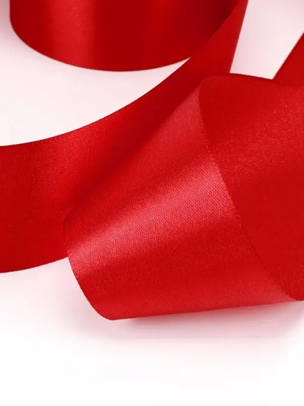 Лента атласная, 50 мм, 23&plusmn;1 м, красная №26