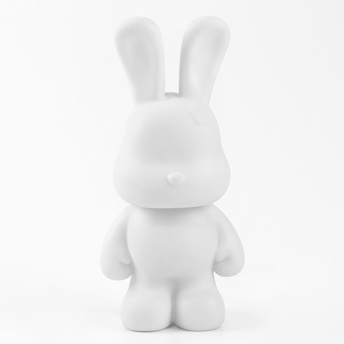 Алмазная мозаика на фигурке с полным заполнением «Зайка», розовый Алмазная мозаика на фигурке с полным заполнением «Зайка», розовый