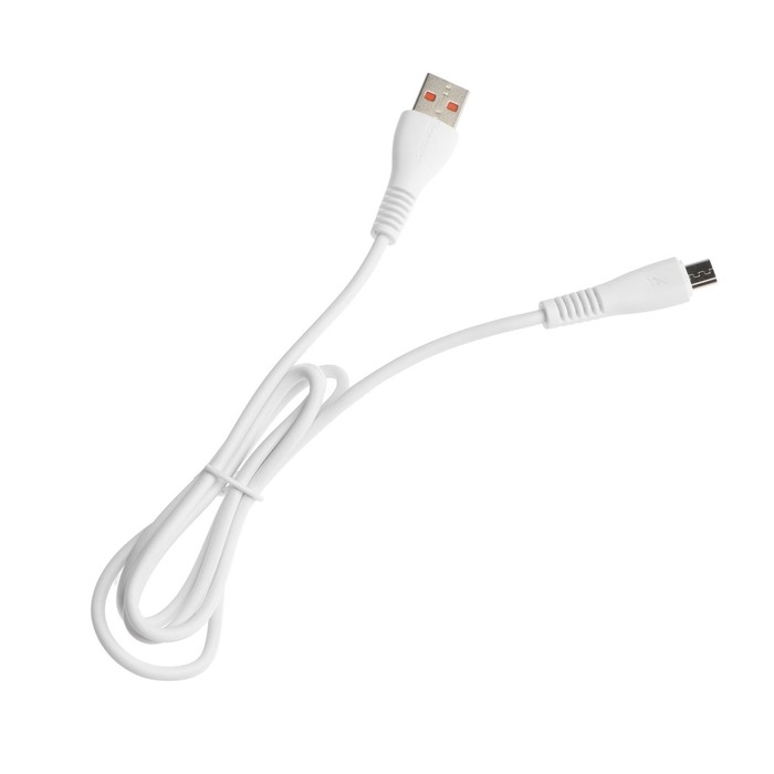 Кабель ONE DEPOT S01V, microUSB - USB, 2.4 А, 1 метр, белый Кабель ONE DEPOT S01V, microUSB - USB, 2.4 А, 1 метр, белый