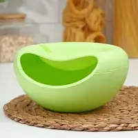 Тарелка для семечек и орехов, с подставкой для телефона, 20&times;11 см, пластик, МИКС