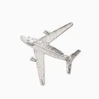 Брошь &laquo;Самолёт&raquo;, цвет серебро