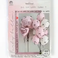 Воздушные шары, набор латекс, фольга, полимер с бантиками, белый розовый цвет, 44 предмета   1090074 Воздушные шары, набор латекс, фольга, полимер с бантиками, белый розовый цвет, 44 предмета   1090074