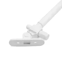 Газовый лифт ТУНДРА GG100WH, 100N, с доводчиком, белый, 2 шт. TMP