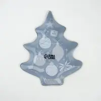 Блюдо новогоднее плоское &laquo;С Новым годом. Игрушки&raquo;, 19.5&times;16.5 см